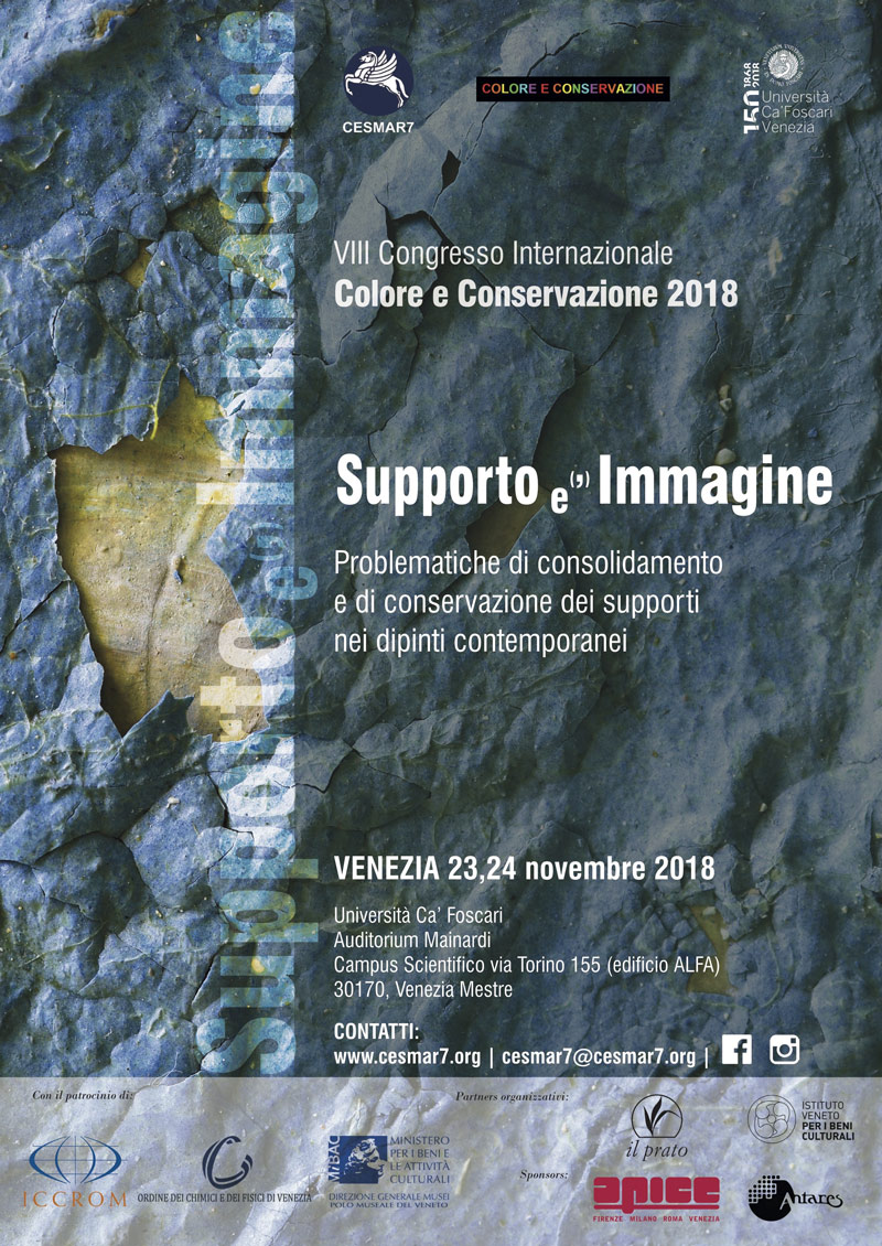 International Congress 'Colore e Conservazione 2018 - Support (the) Image'