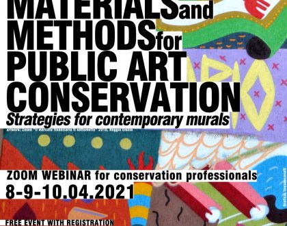 Webinar “Materials and Methods for Public Art Conservation. Strategies for contemporary murals”
