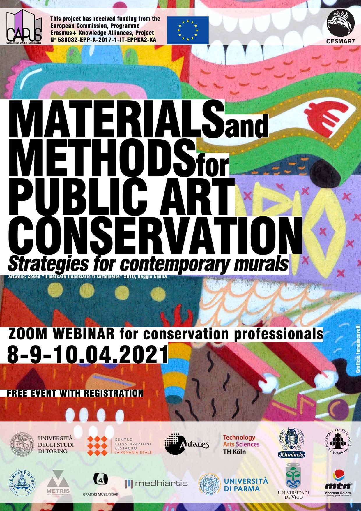 Webinar "Materials and Methods for Public Art Conservation. Strategies for contemporary murals"